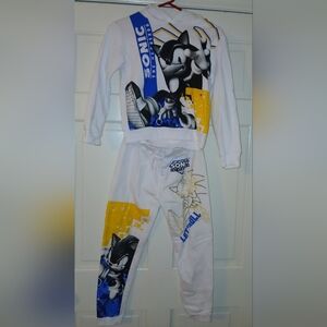 Sonic the Hedgehog White and Yellow Kids Tracksuit